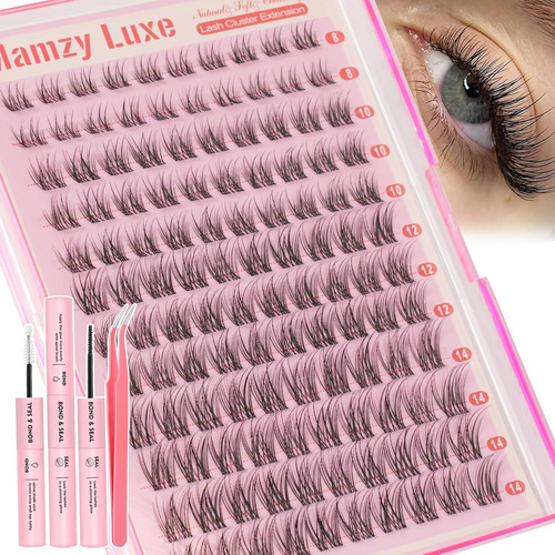 Natural lash clusters kit - natural,